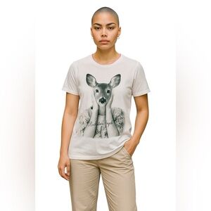 Rockstars & Angels Bambi Tee Shirt Women Color White Size S
